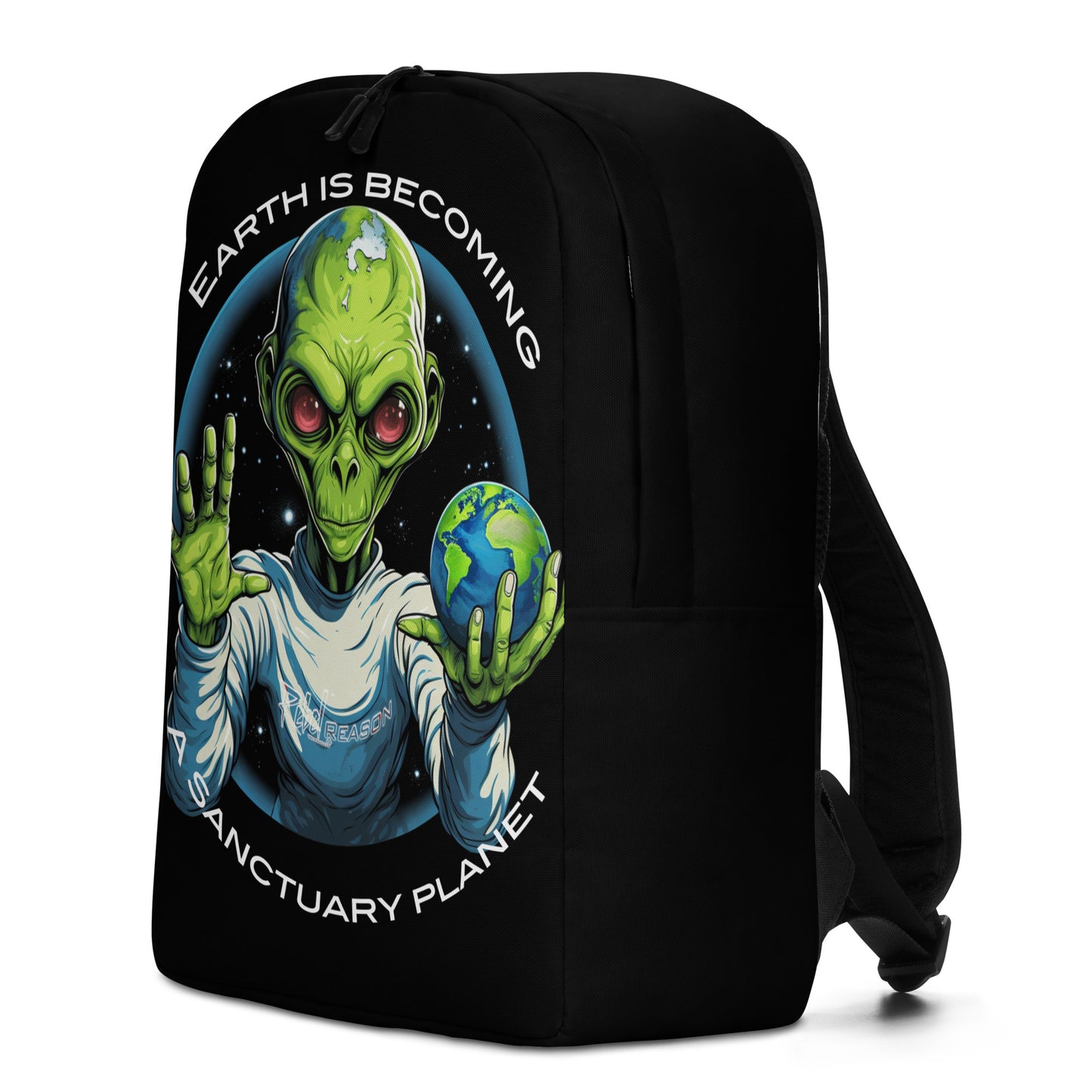 Earth is becoming a sanctuary planet Minimalist Backpack