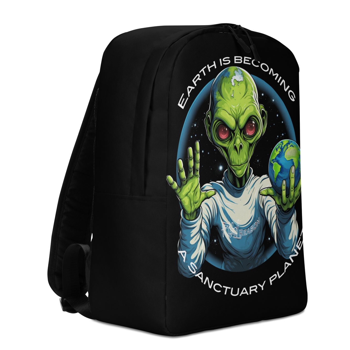 Earth is becoming a sanctuary planet Minimalist Backpack