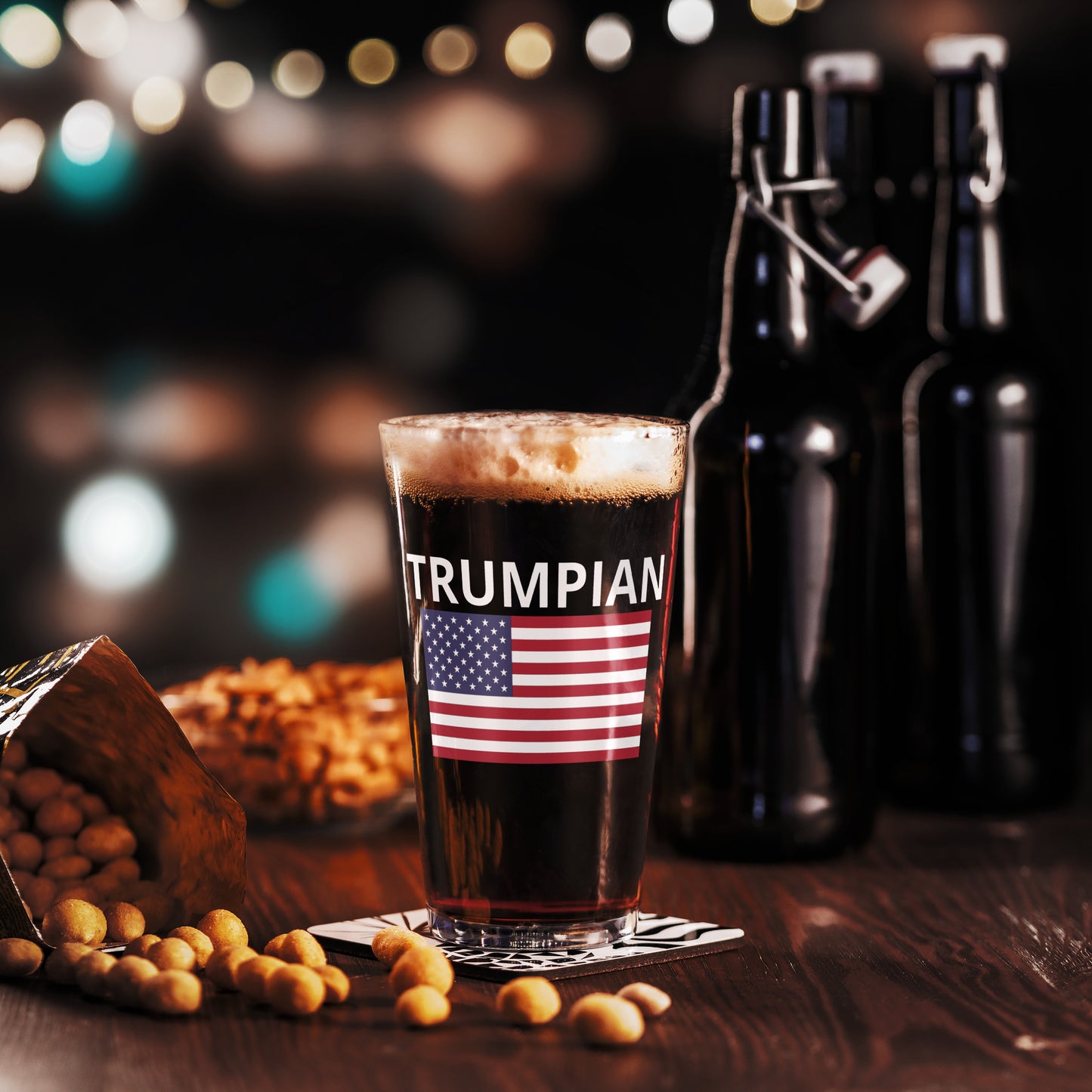 Trumpian Shaker pint glass