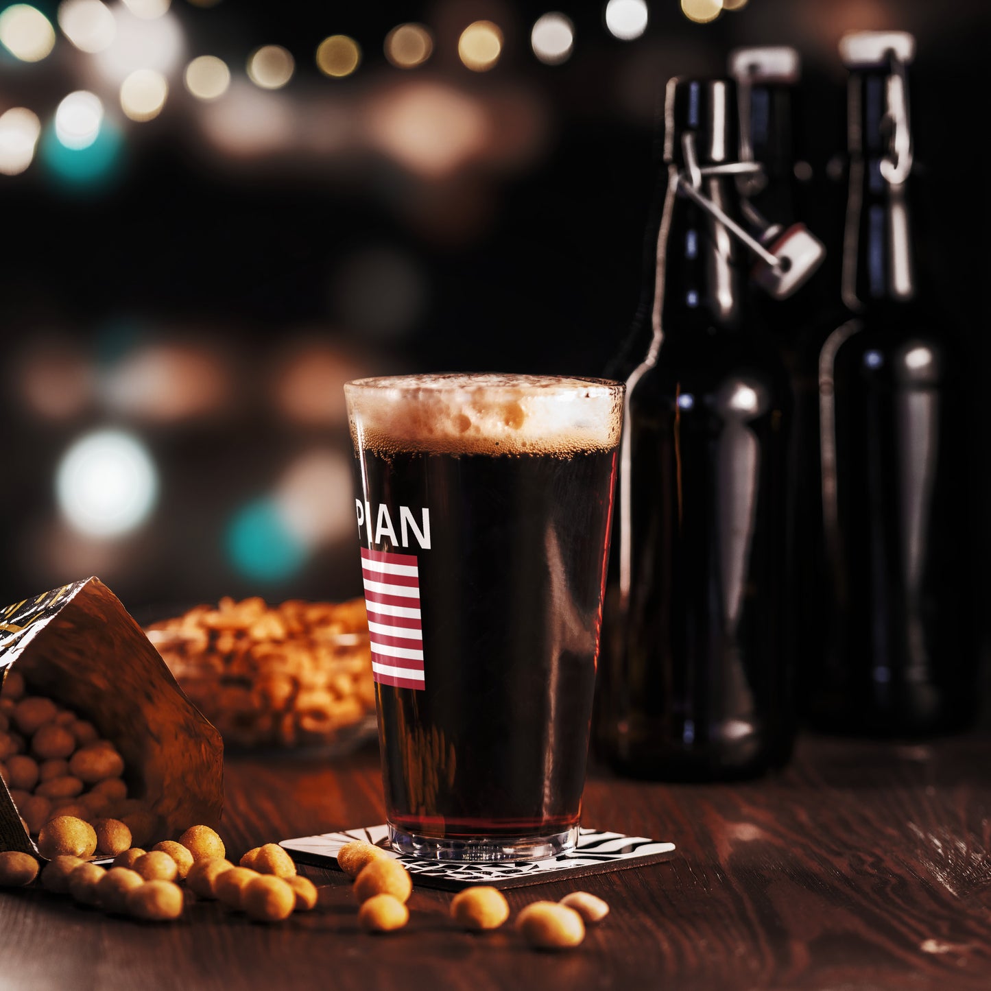 Trumpian Shaker pint glass