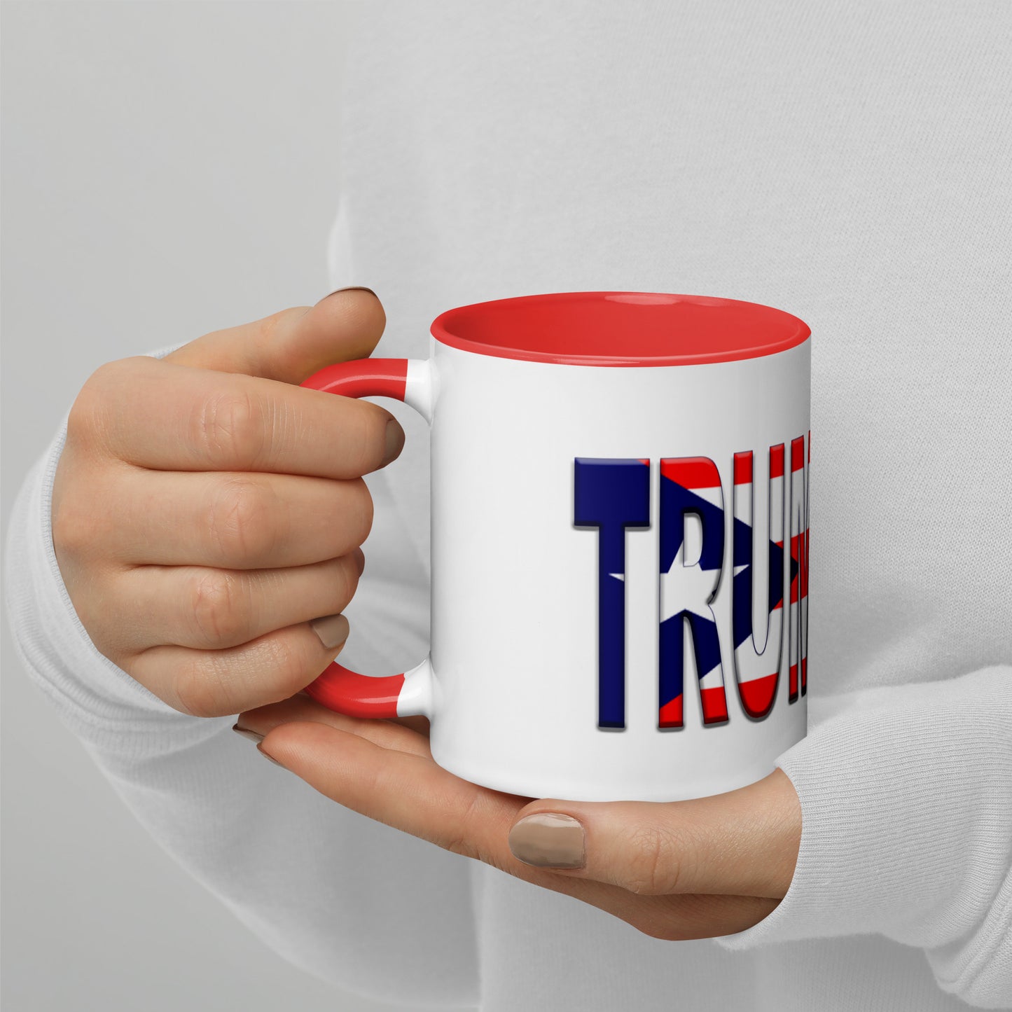 Trumpista Puerto Rican Flag Mug with Color Inside