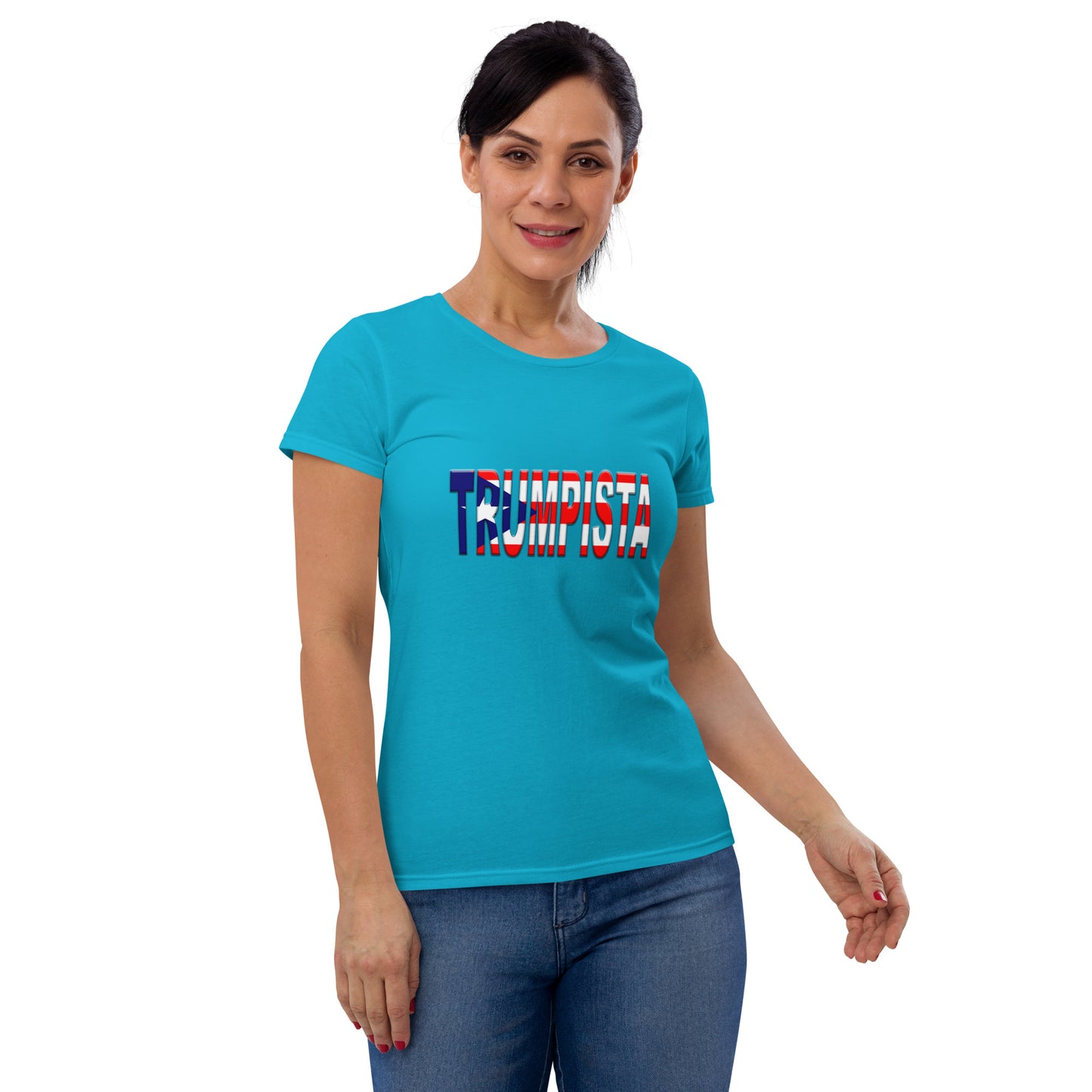 Women's short sleeve Trumpista Standard Puerto Rican Flag t-shirt