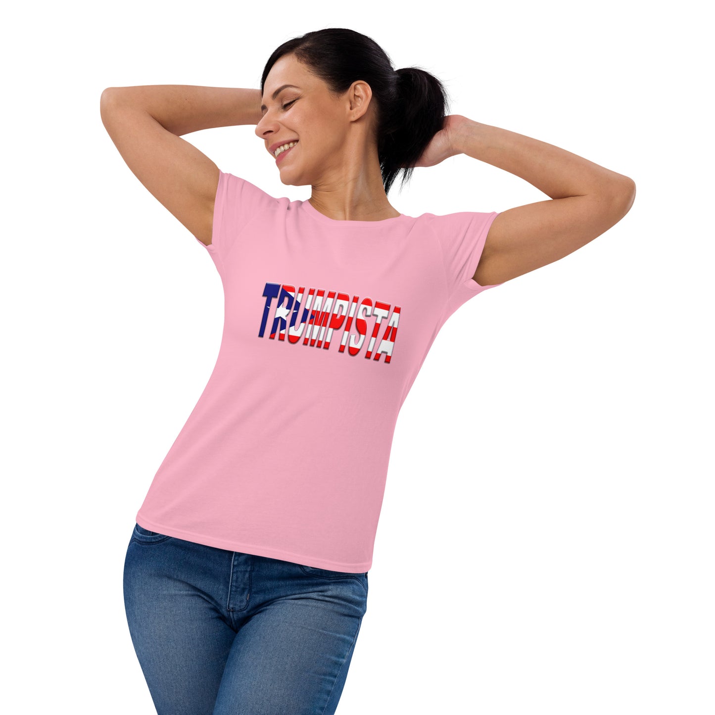 Women's short sleeve Trumpista Standard Puerto Rican Flag t-shirt