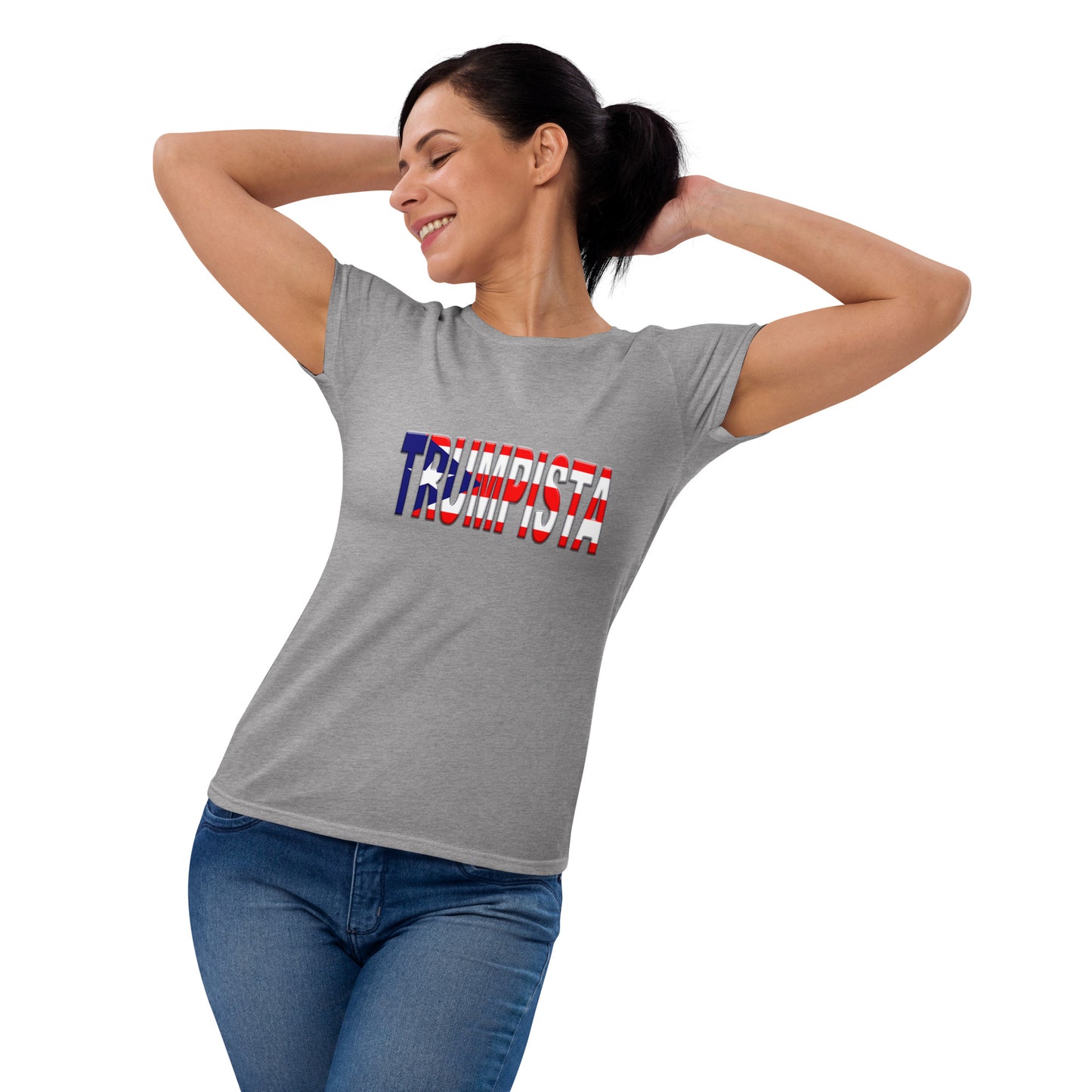 Women's short sleeve Trumpista Standard Puerto Rican Flag t-shirt