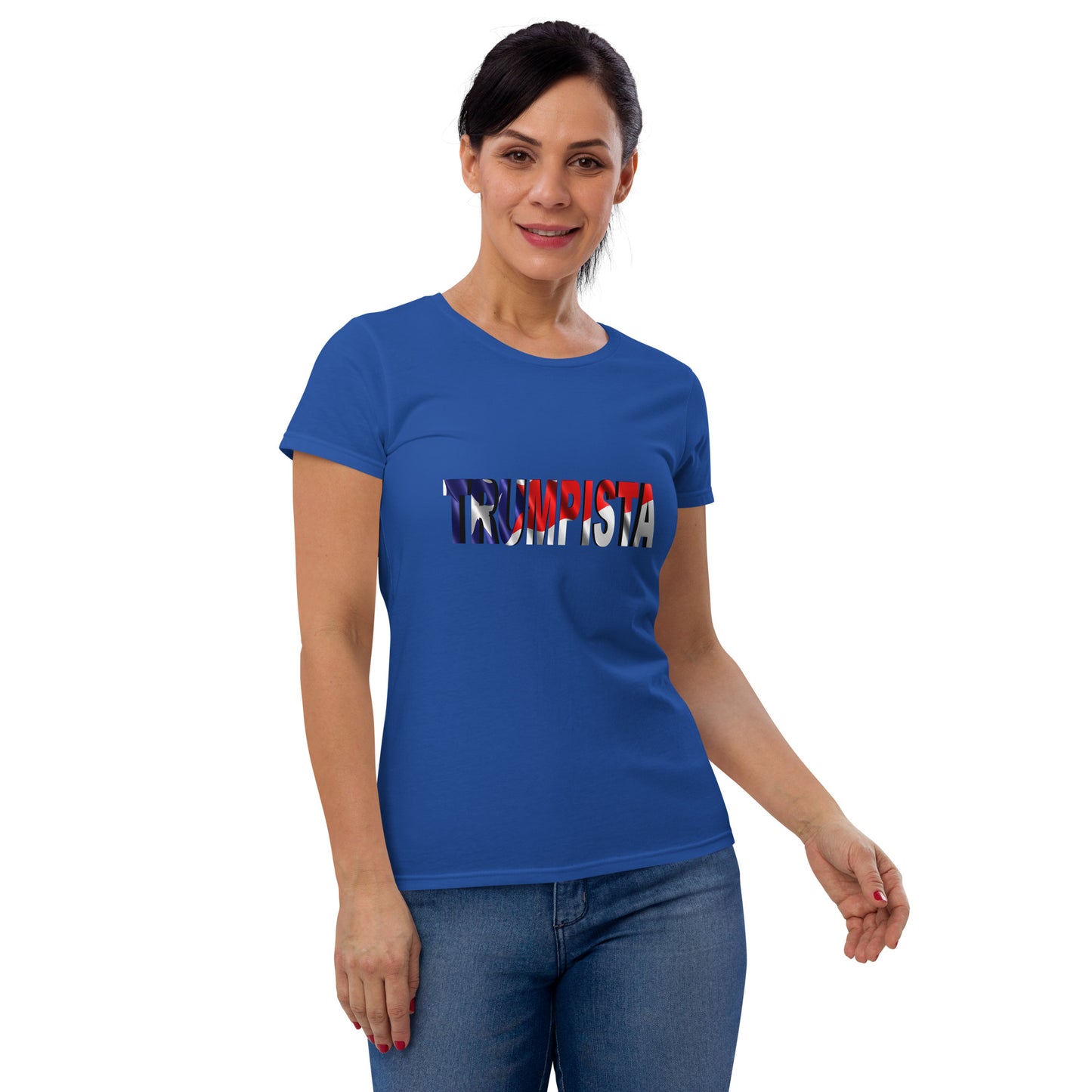Women's short sleeve Waving Puerto Rican Flag t-shirt