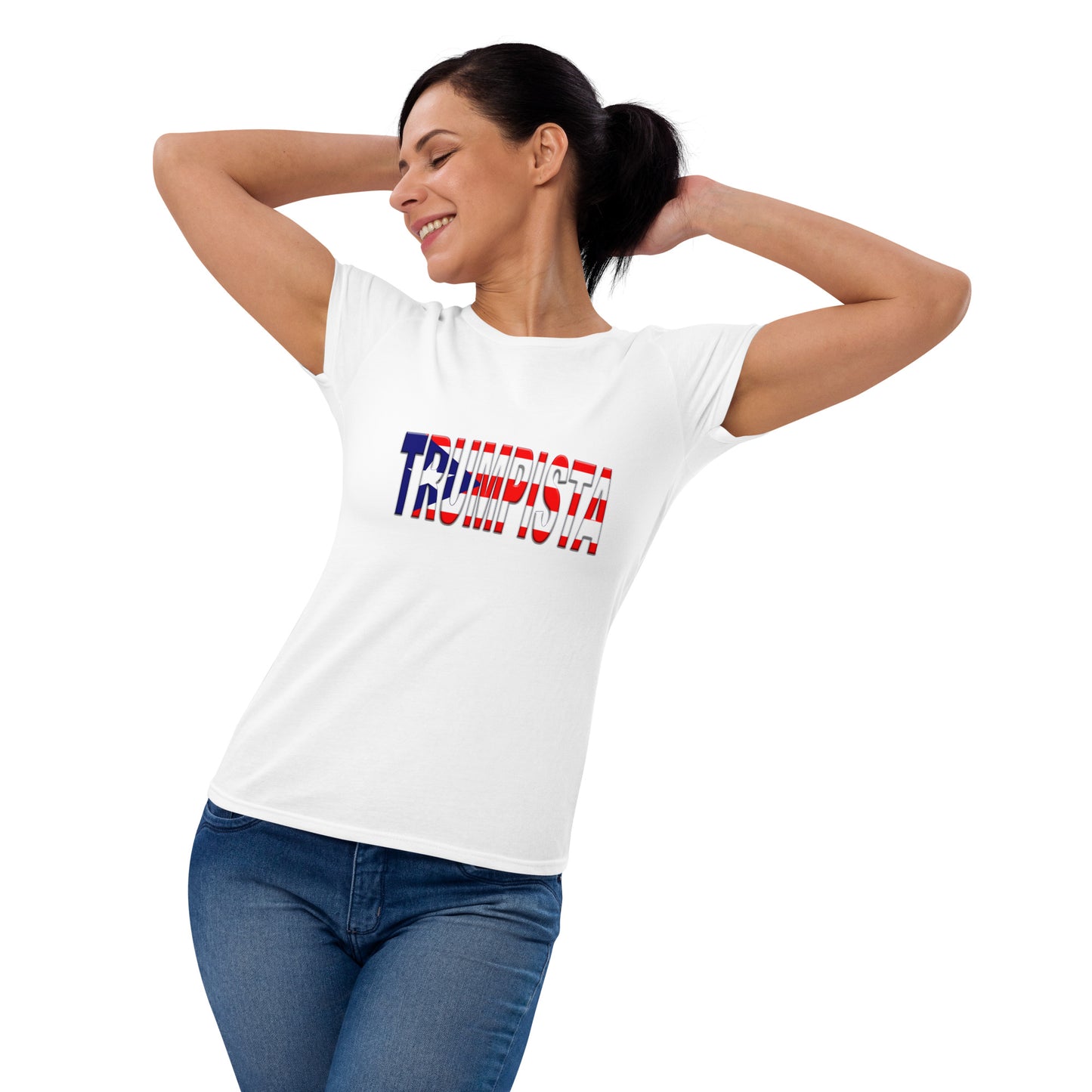 Women's short sleeve Trumpista Standard Puerto Rican Flag t-shirt