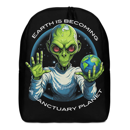 Earth is becoming a sanctuary planet Minimalist Backpack