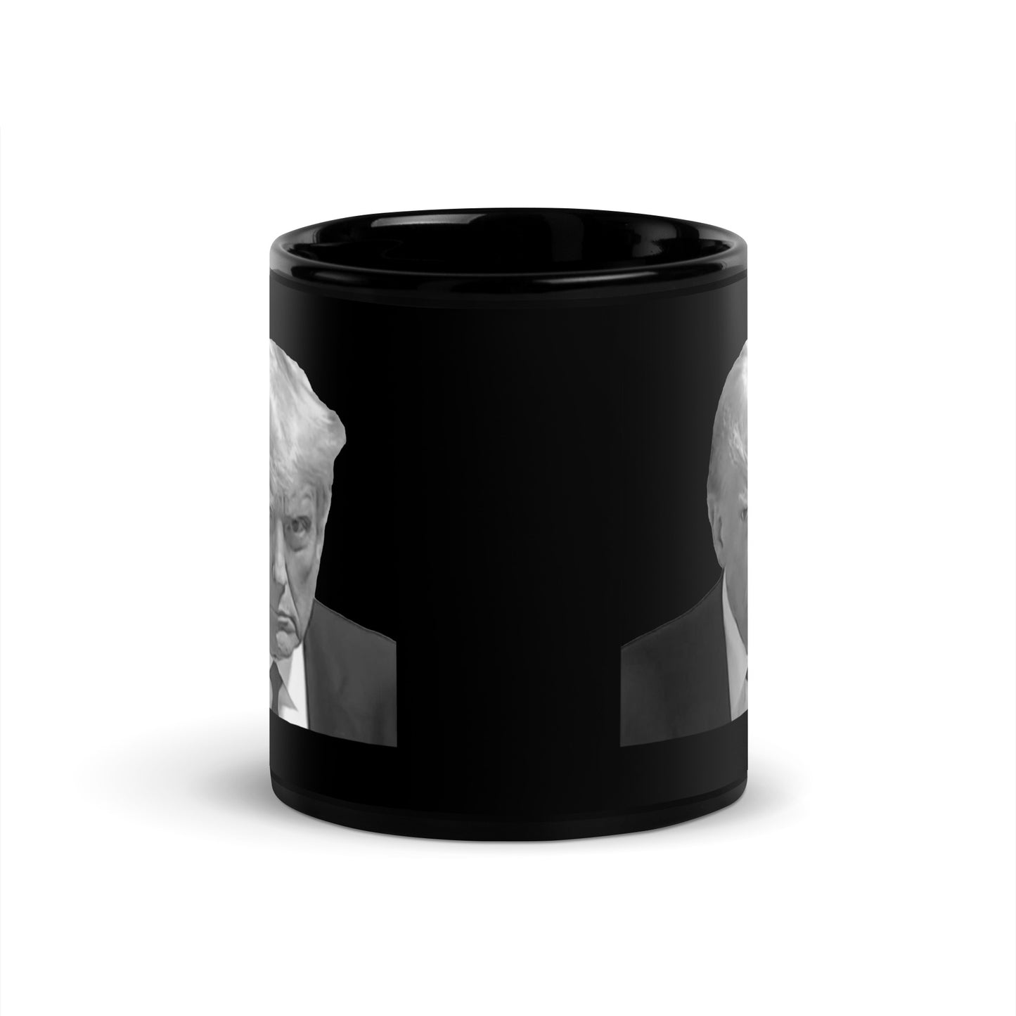 TRUMP MUGSHOT Black Glossy Mug