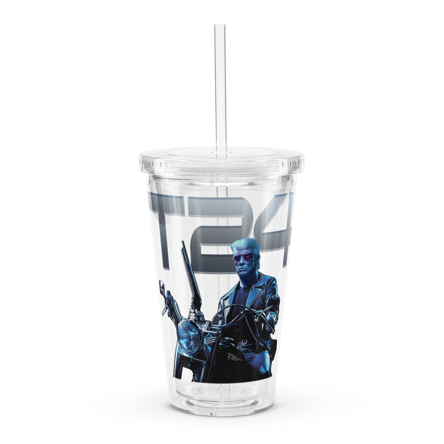 Trump T24 Clear plastic tumbler