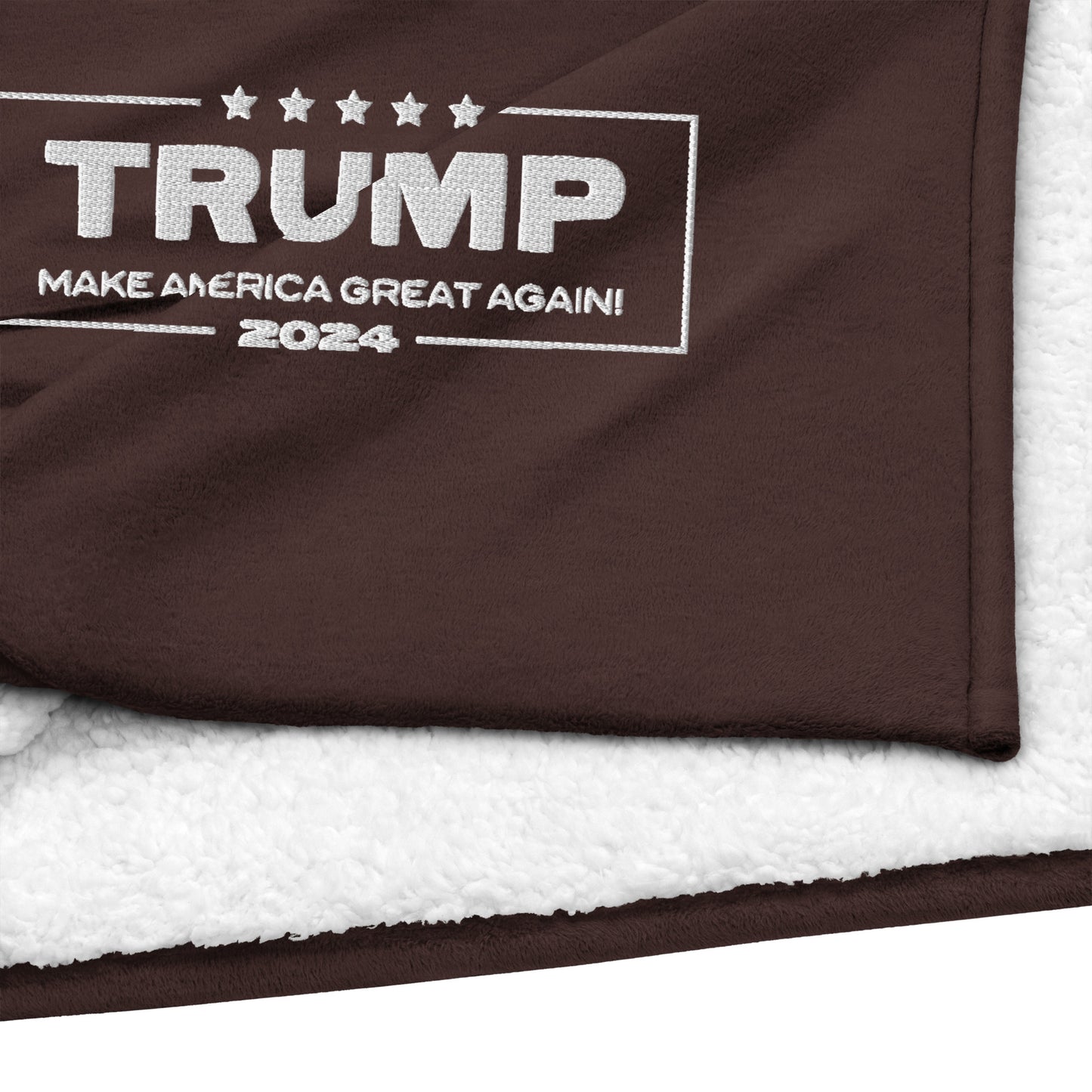 Trump 2024 MAGA Premium sherpa blanket