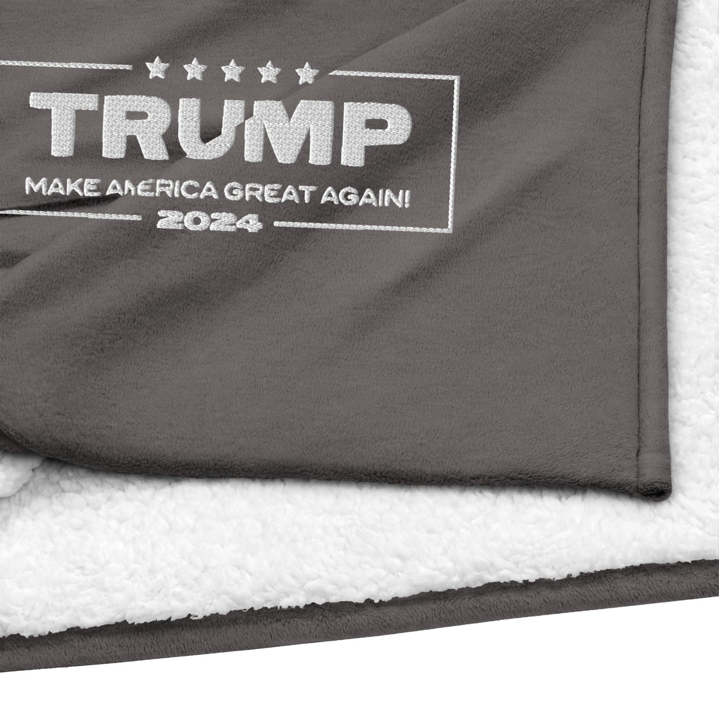 Trump 2024 MAGA Premium sherpa blanket