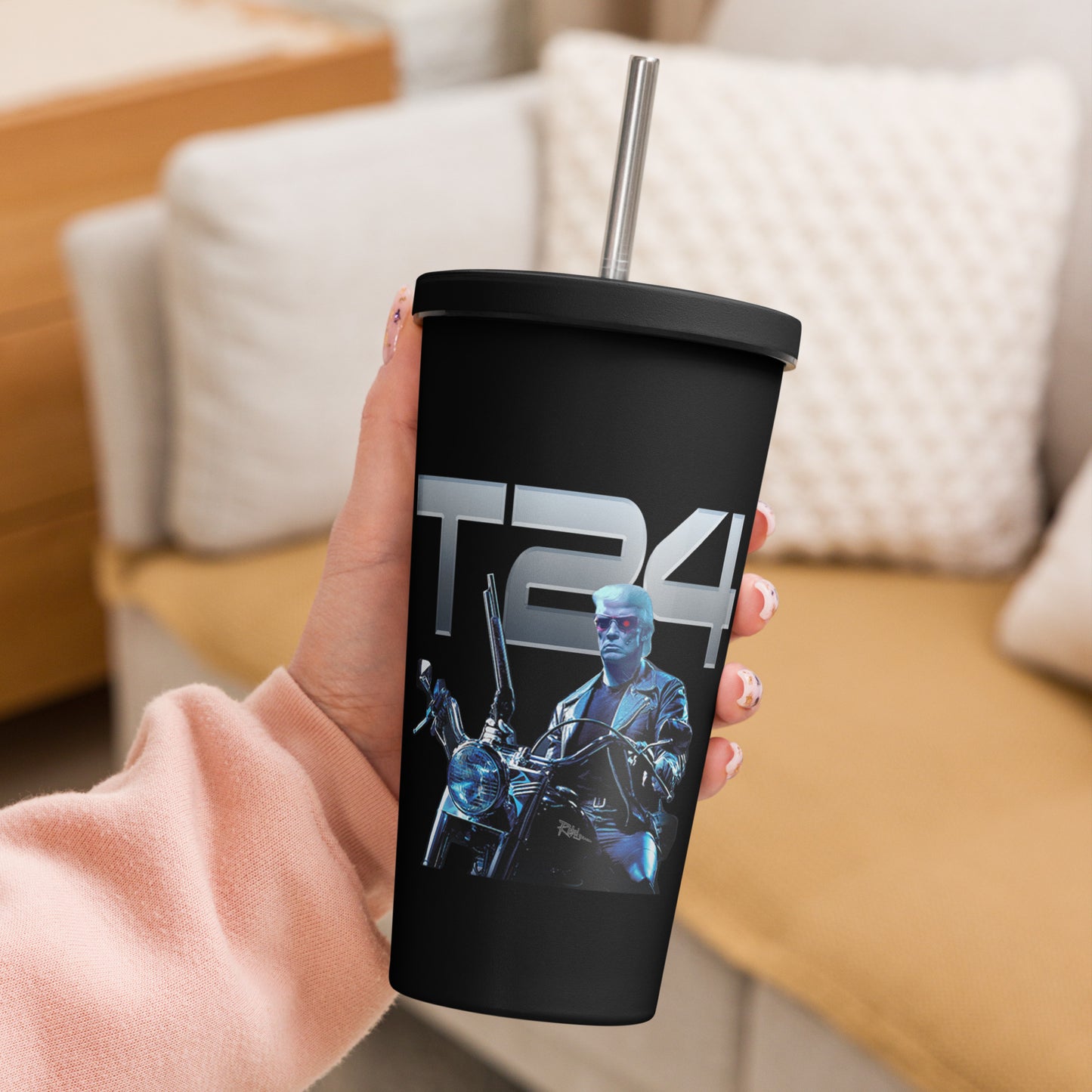 TRUMP T24 Insulated tumbler with a straw