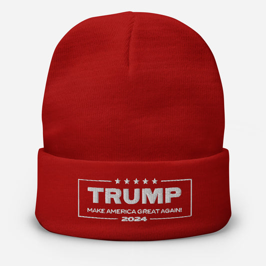 TRUMP 2024 MAGA Embroidered Beanie