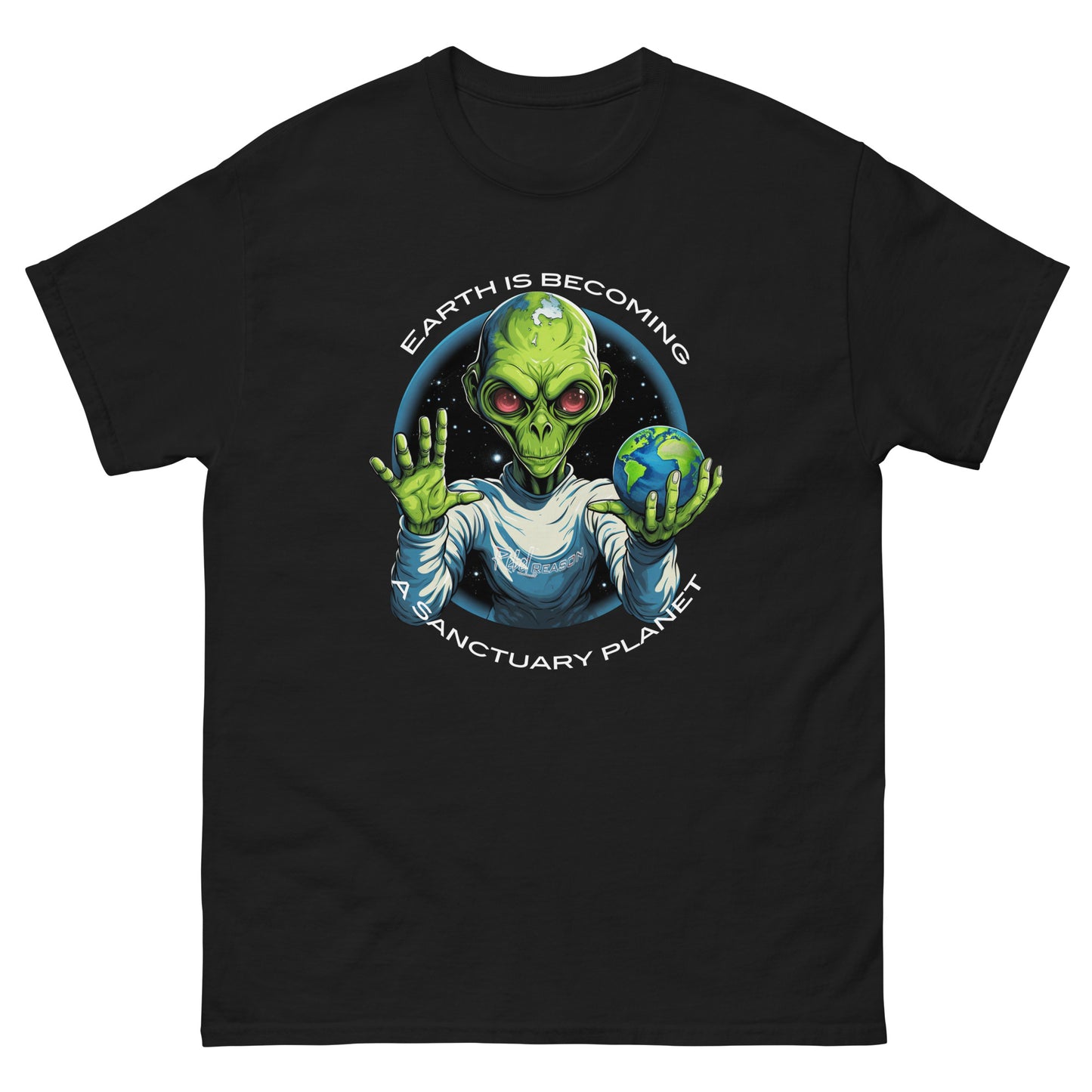 Earth is Becoming A Sanctuary Planet Men's classic tee