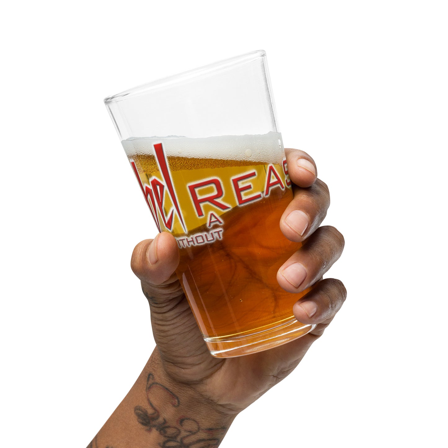 Rebel Shaker pint glass