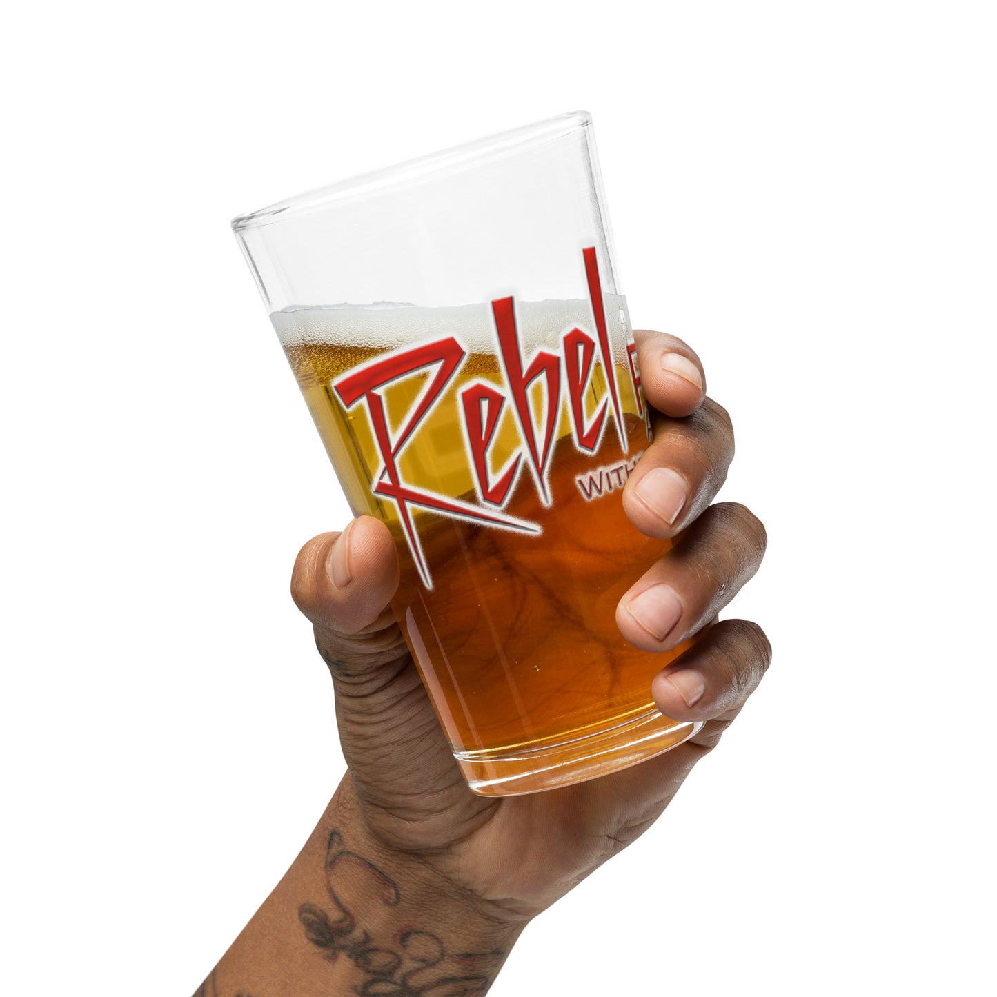 Rebel Shaker pint glass