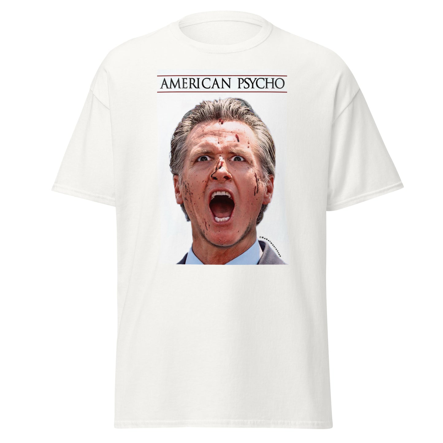 Gavin Newsom American Psycho Parody Unisex classic tee