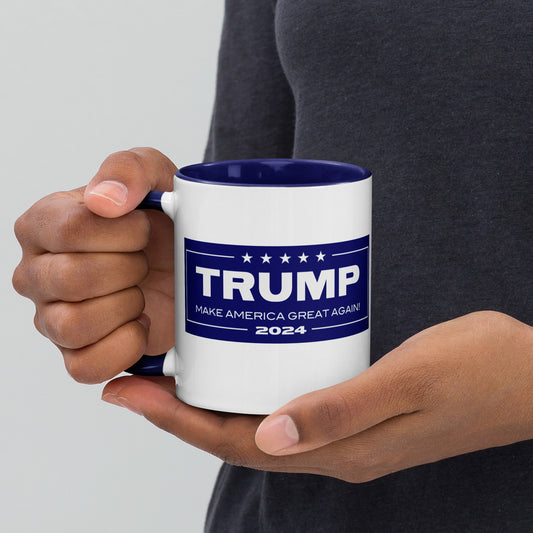 Trump 2024 MAGA Mug with BLUE Color Inside