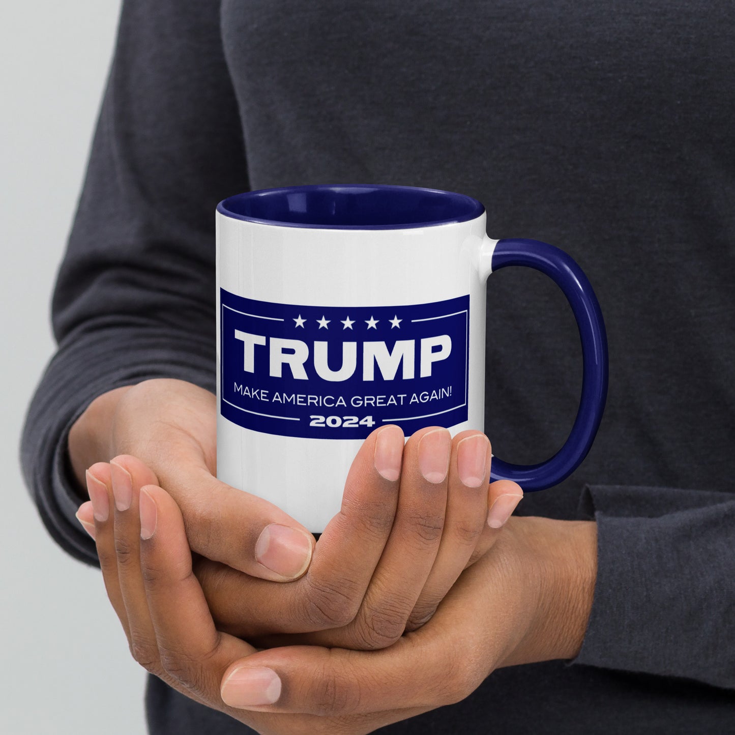 Trump 2024 MAGA Mug with BLUE Color Inside