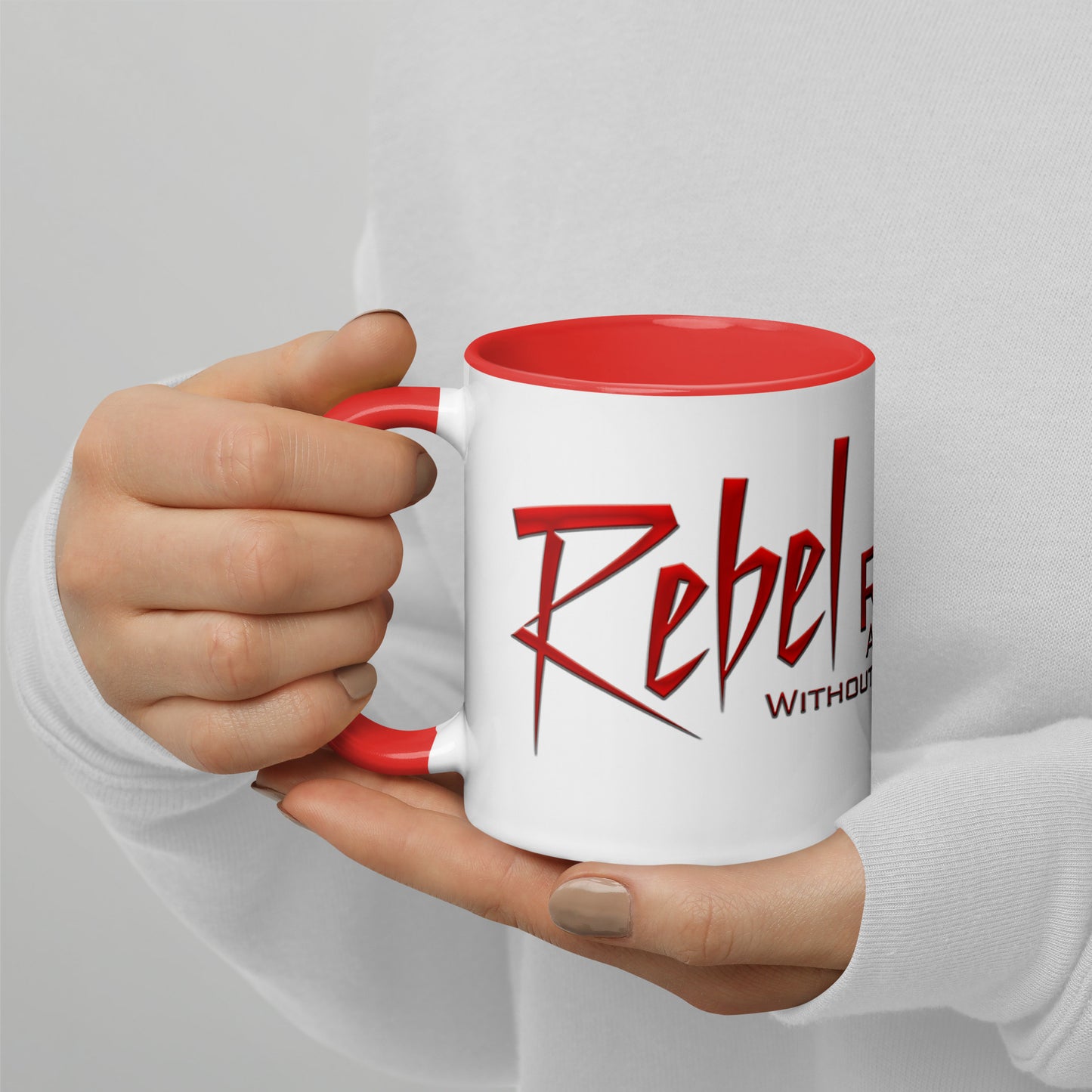 Rebel without a reason Mug with Red Color Inside