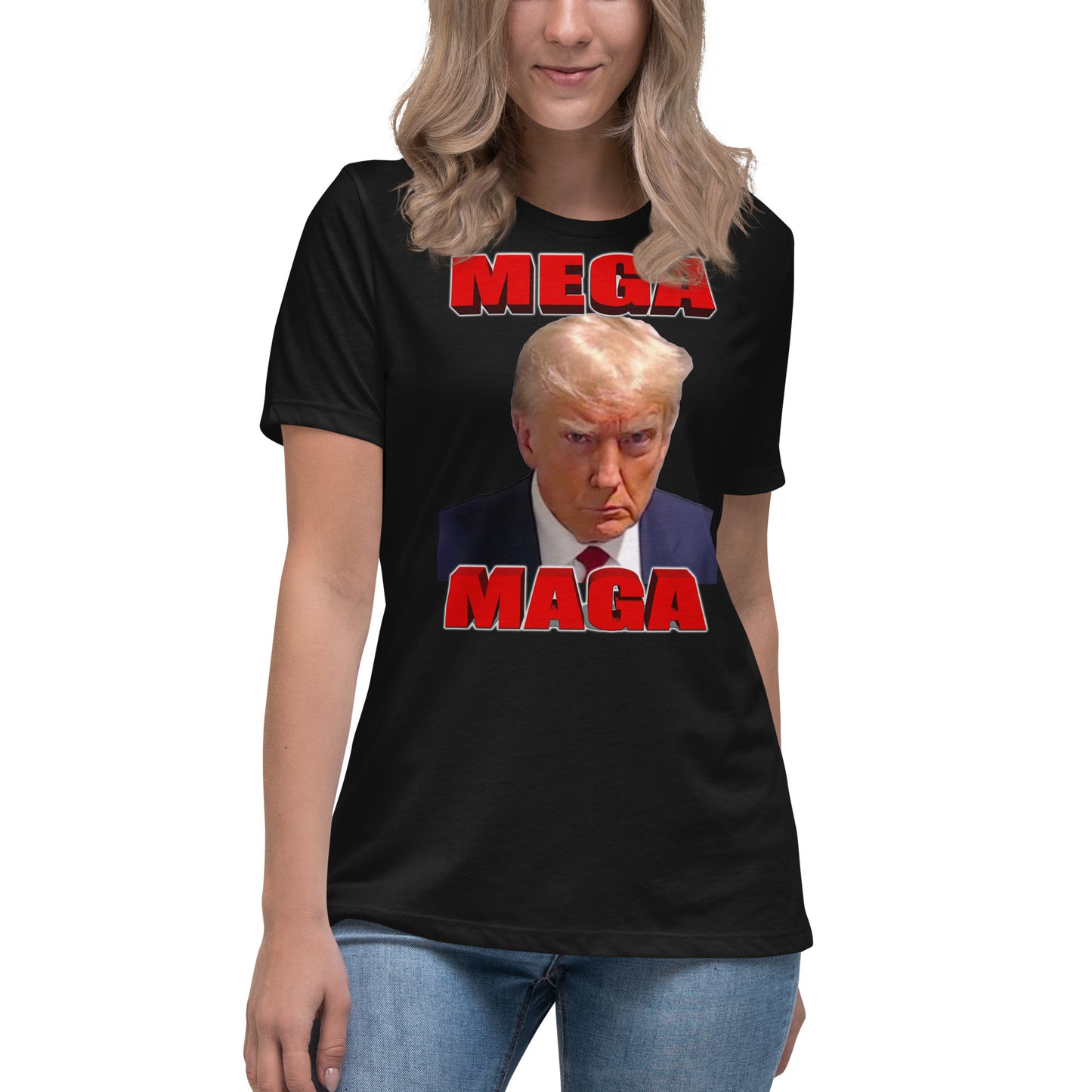 MEGA MAGA Trump Women's Relaxed T-Shirt