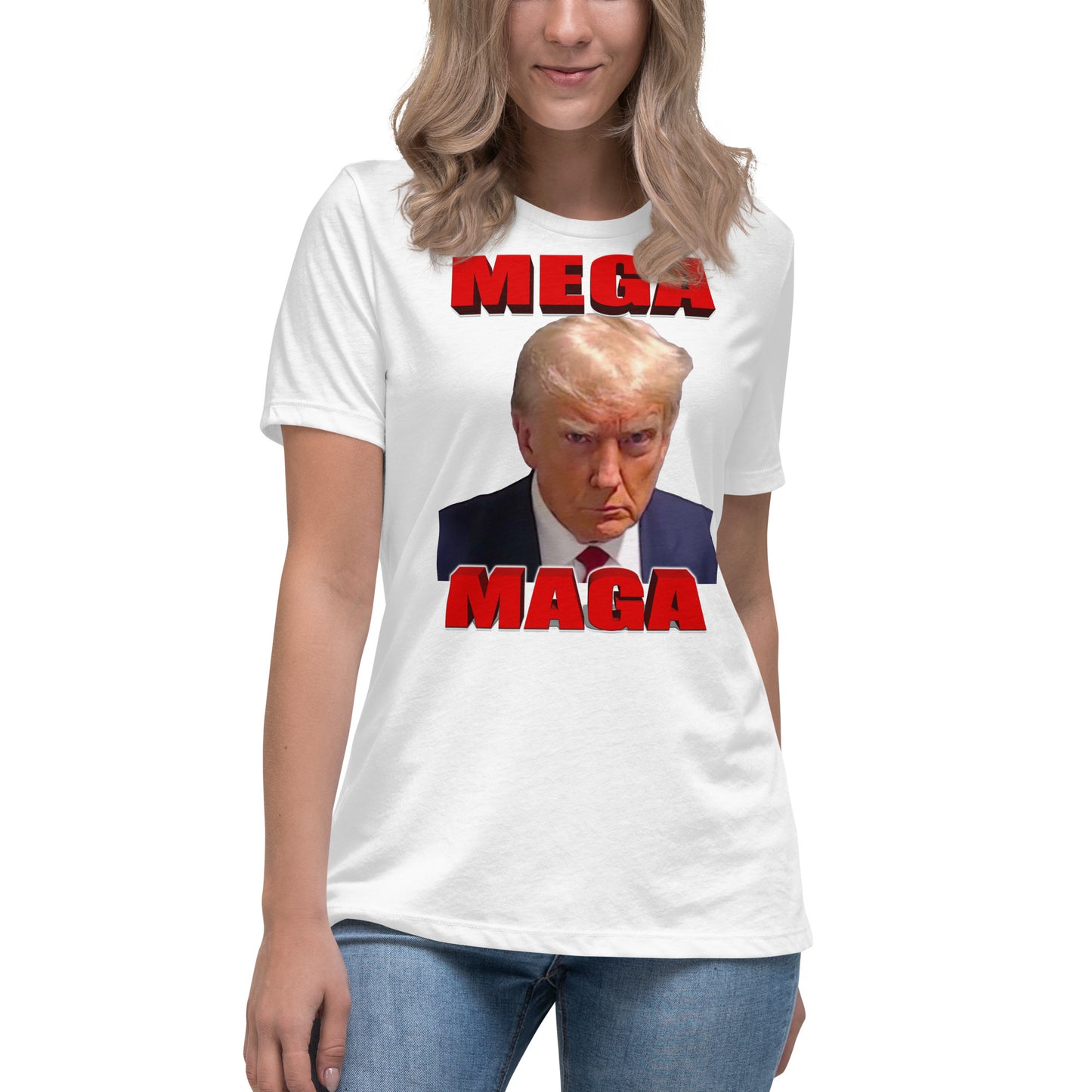 MEGA MAGA Trump Women's Relaxed T-Shirt