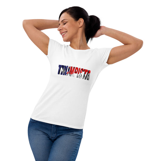 Women's short sleeve Waving Puerto Rican Flag t-shirt